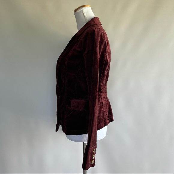 NWT Maeve by Anthropologie Velvet Blazer - sz 10 - Picture 5 of 7